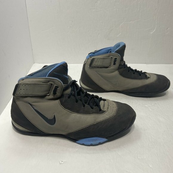 Nike Zoom Uptempo Basketball Shoes Gray /Black 316968-002 Men's Size 7 - Picture 2 of 8